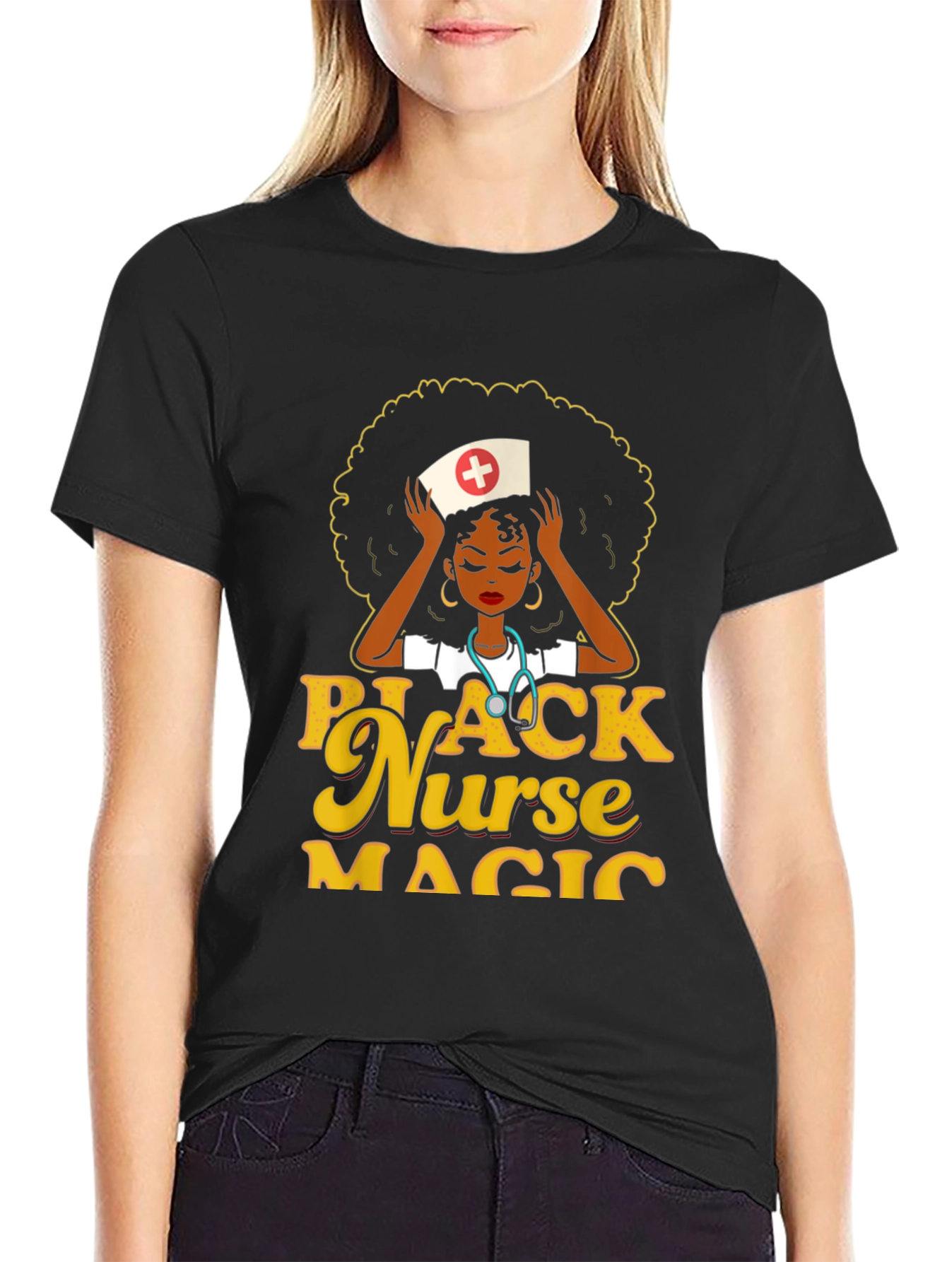 Black Nurse Magic T-Shirt