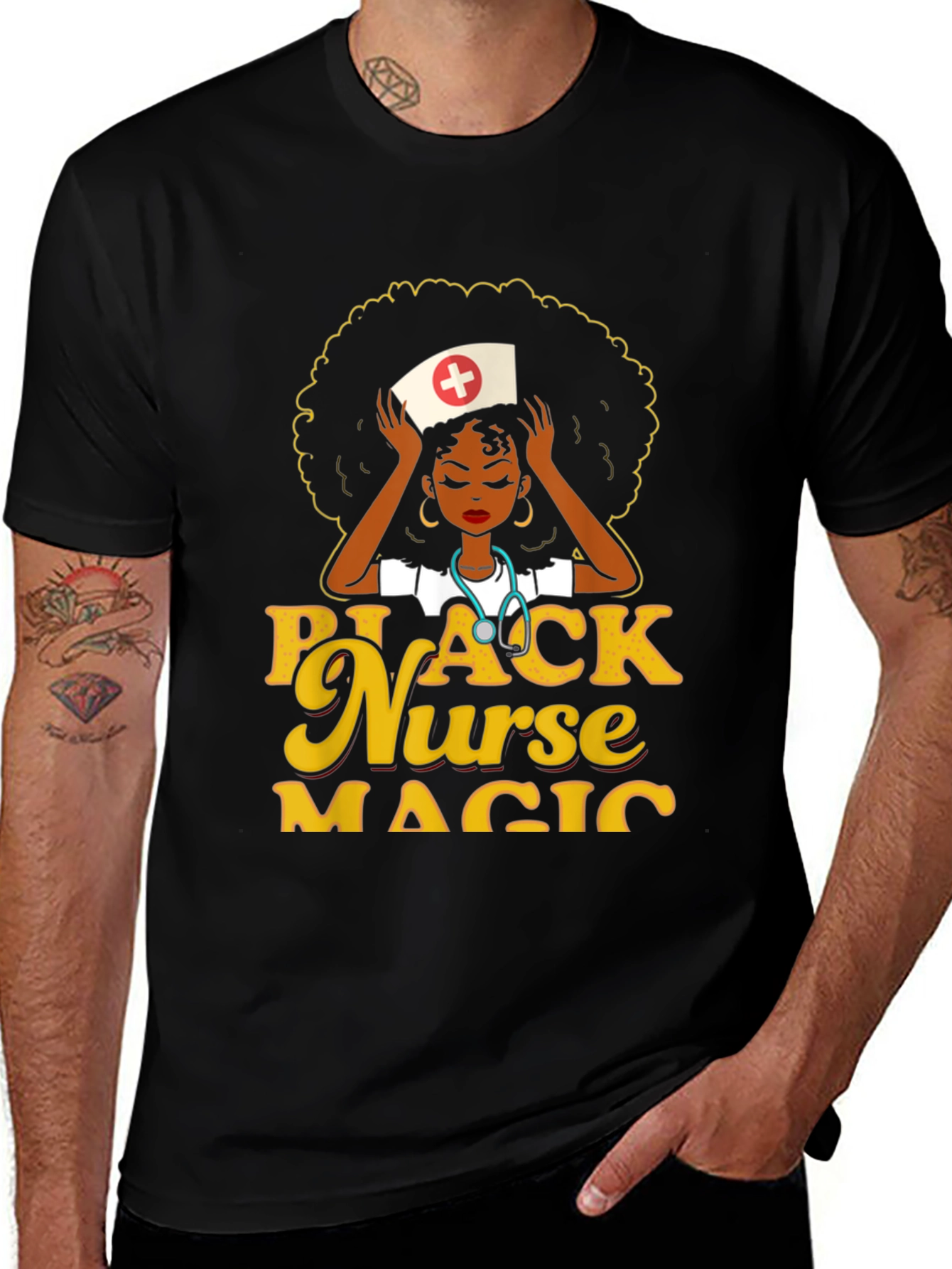 Black Nurse Magic T-Shirt