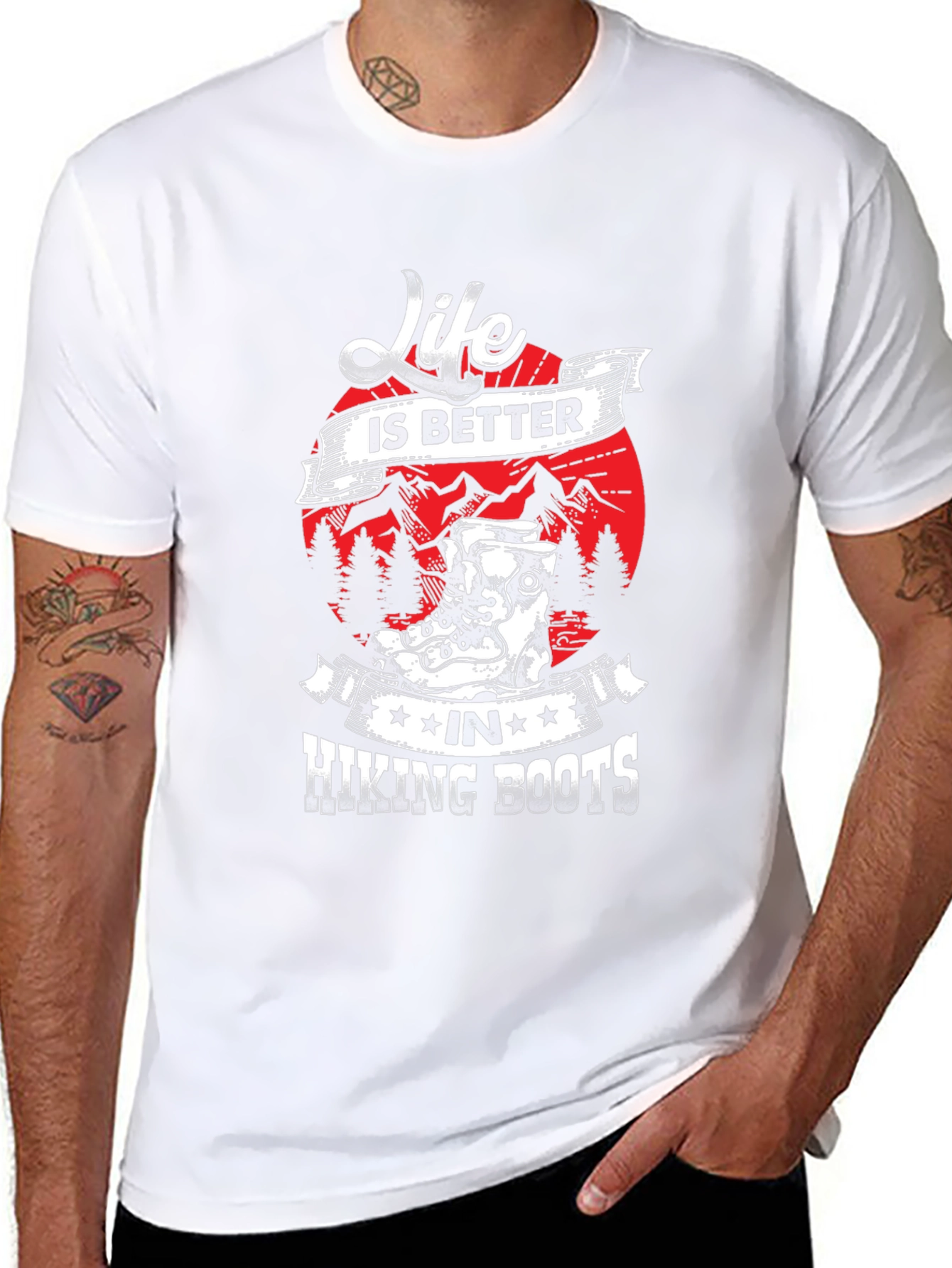 Life is Better Hiking Boots T-Shirt