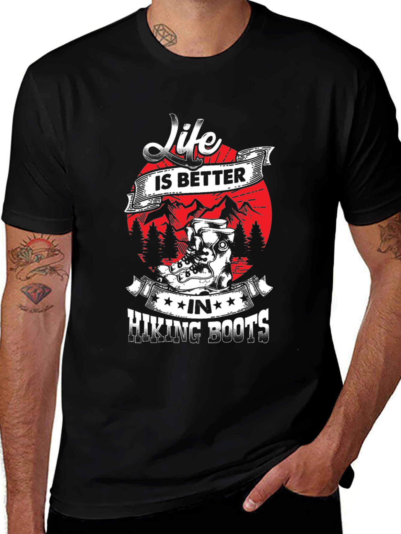 Life is Better Hiking Boots T-Shirt