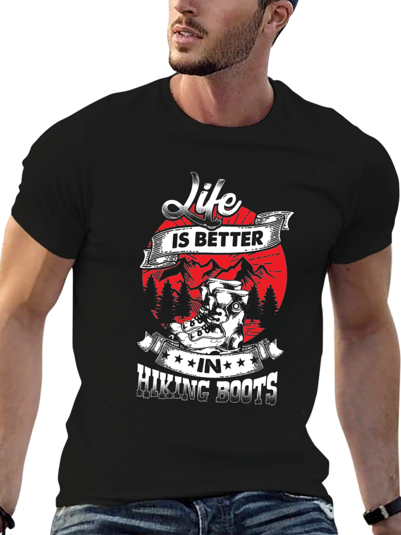 Life is Better Hiking Boots T-Shirt