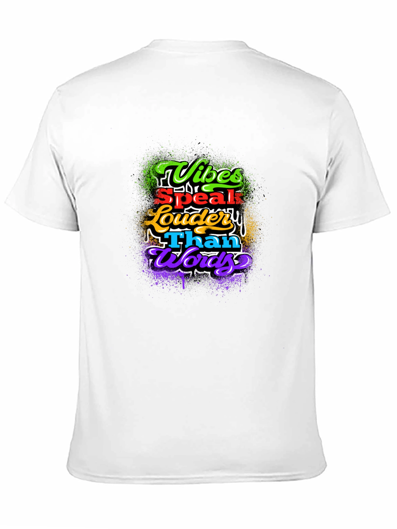 Vibes Speak Louder Than Words Graphic T-Shirt