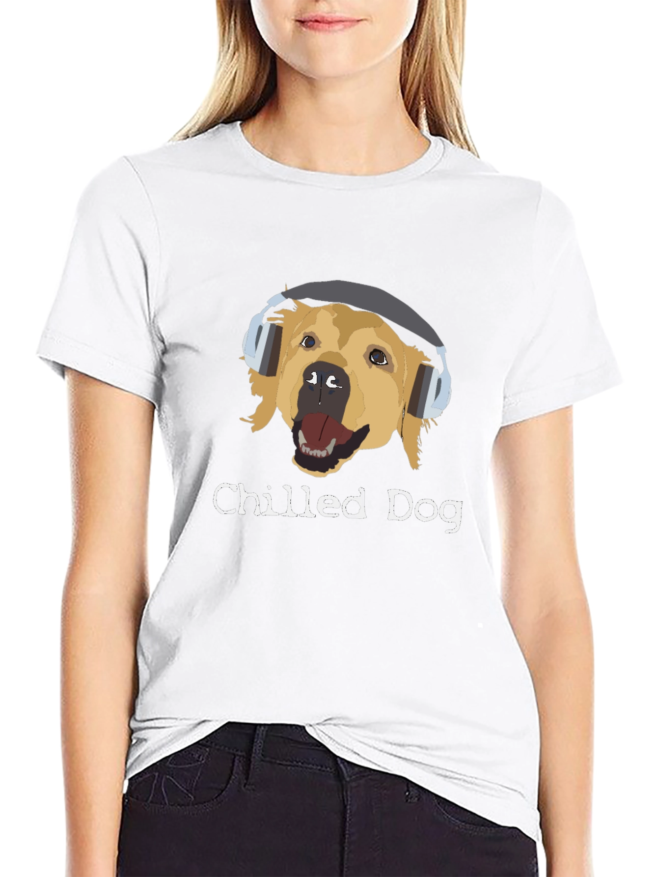 Chilled Dog Graphic Tee - Cool Canine Comfort