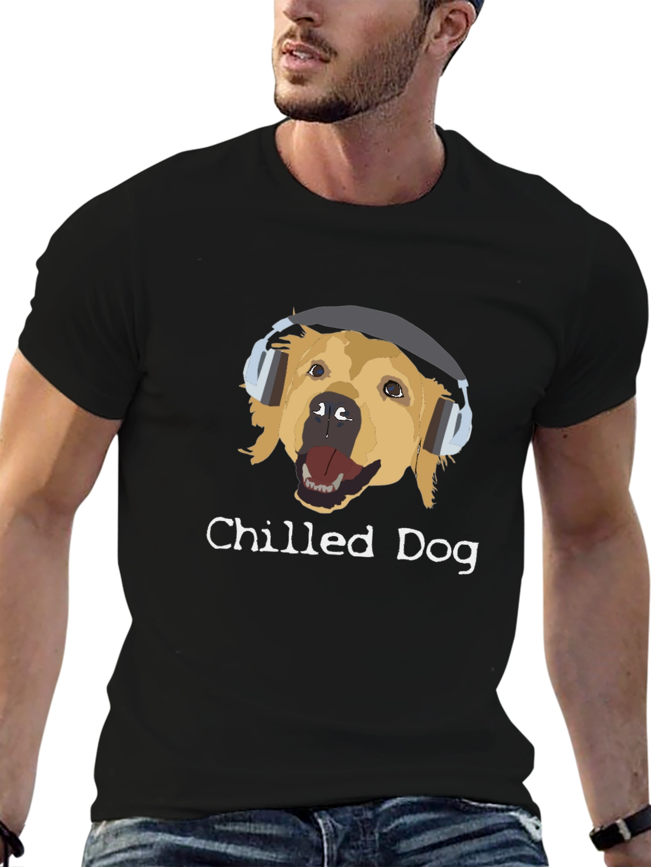 Chilled Dog Graphic Tee - Cool Canine Comfort