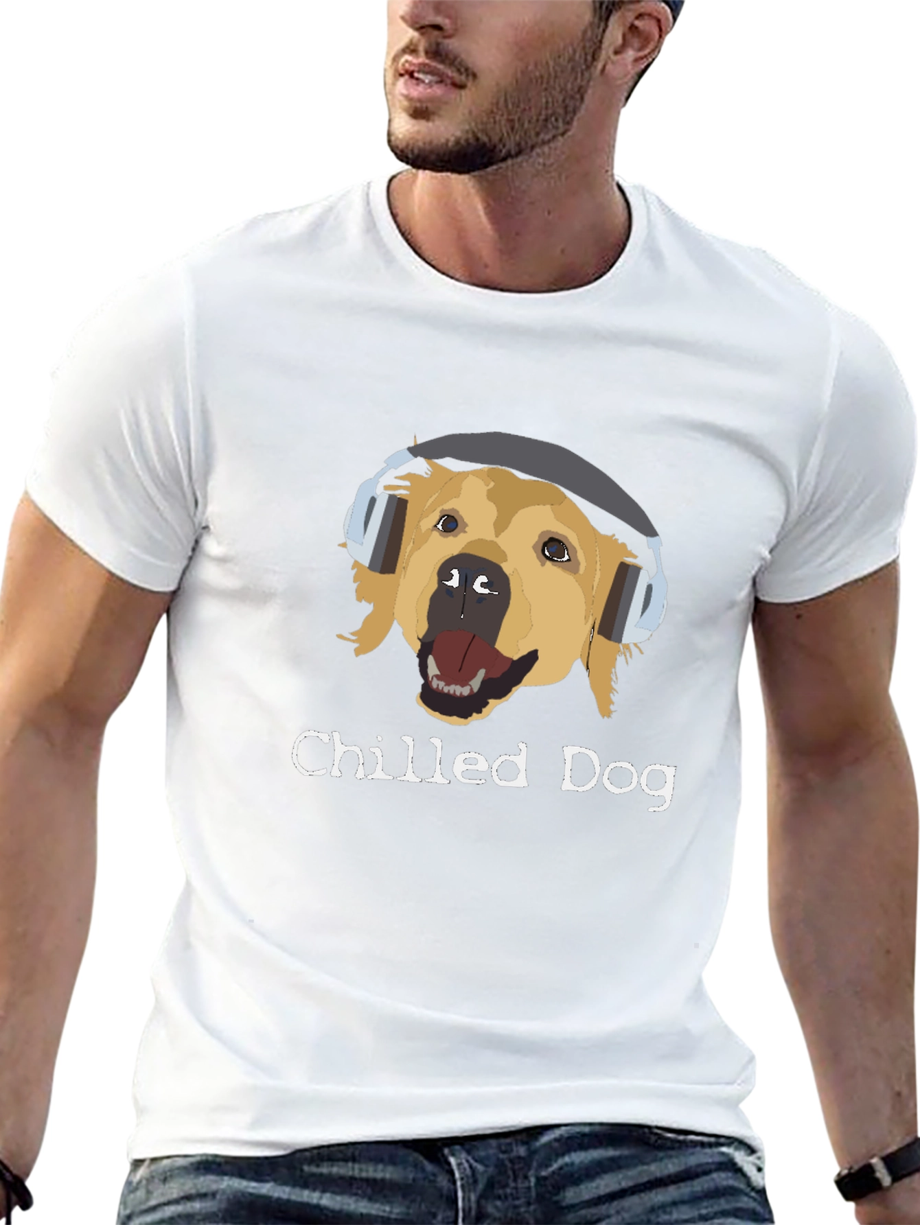 Chilled Dog Graphic Tee - Cool Canine Comfort