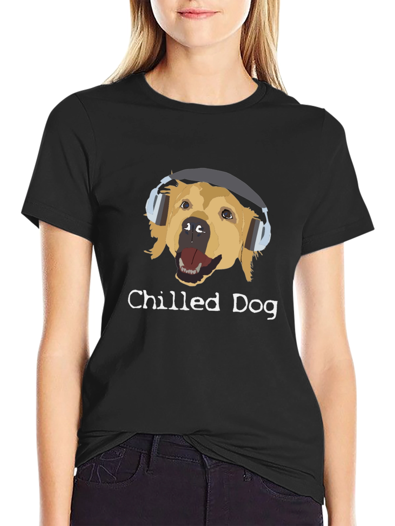 Chilled Dog Graphic Tee - Cool Canine Comfort