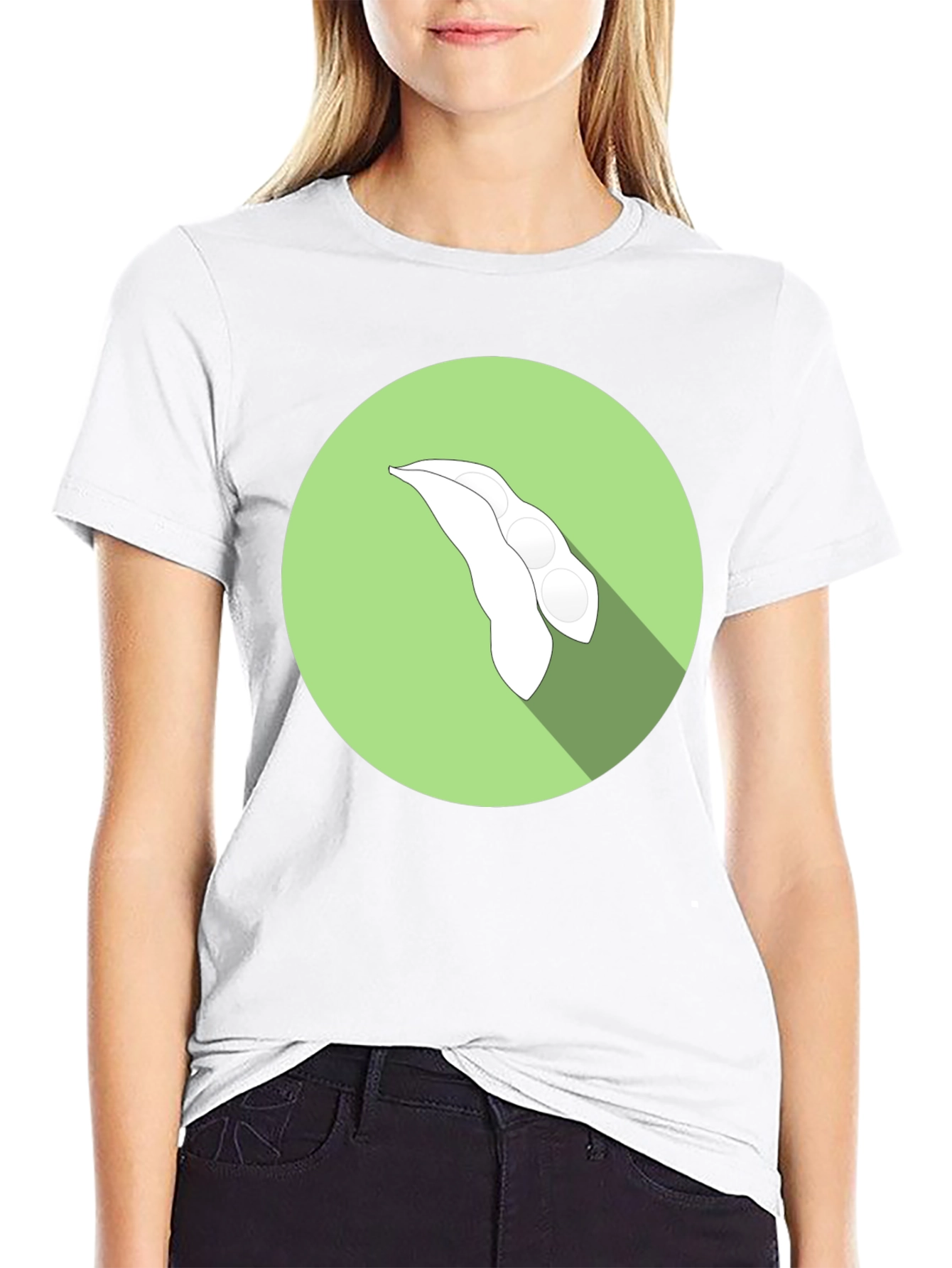 Soy Bean Graphic Tee - Black Cotton T-Shirt