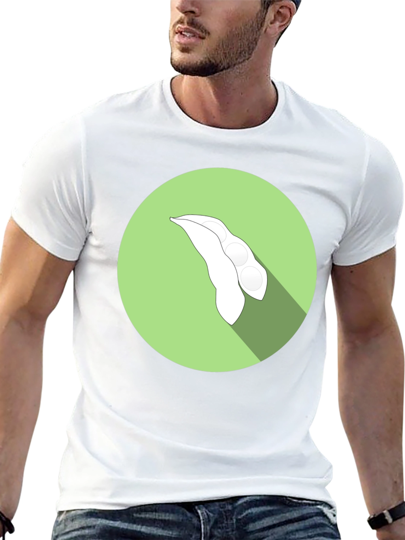 Soy Bean Graphic Tee - Black Cotton T-Shirt