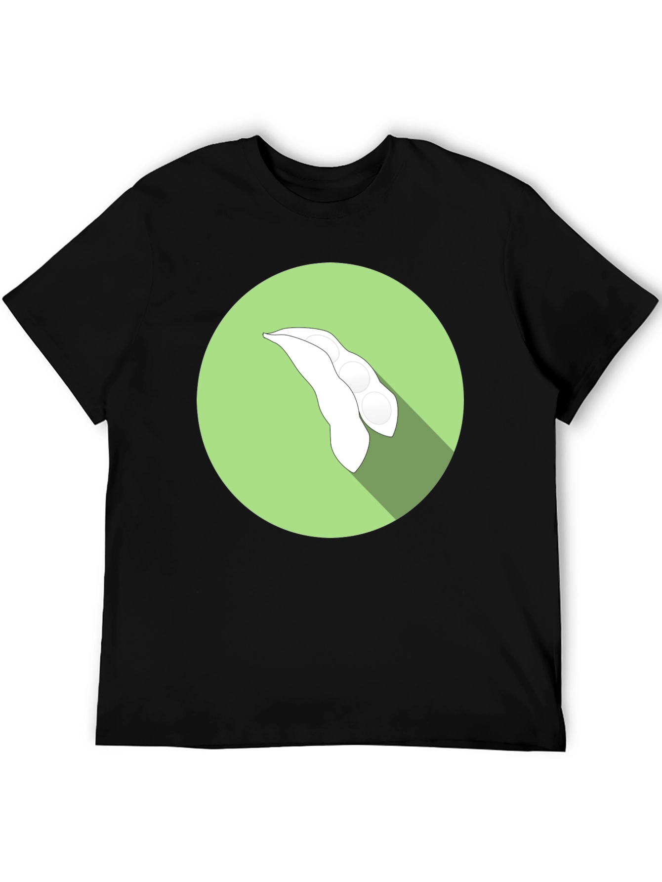 Soy Bean Graphic Tee - Black Cotton T-Shirt
