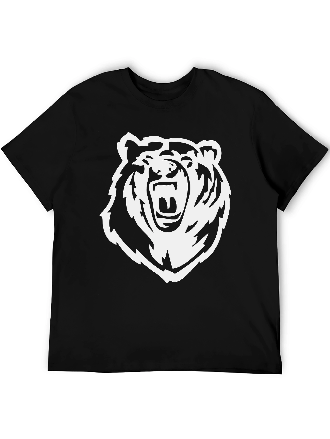 Roaring Bear Graphic Tee - Bold Black T-Shirt