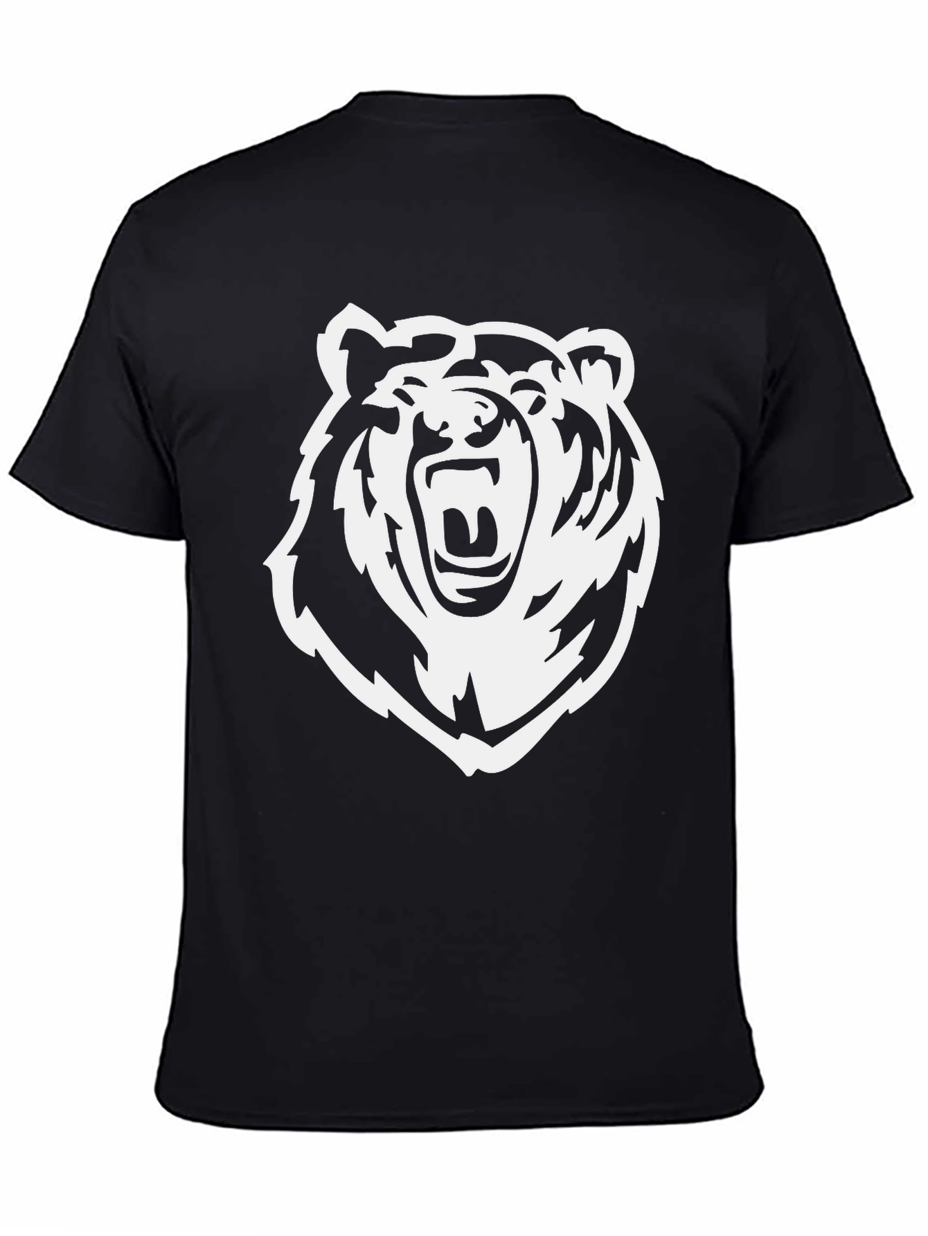 Roaring Bear Graphic Tee - Bold Black T-Shirt