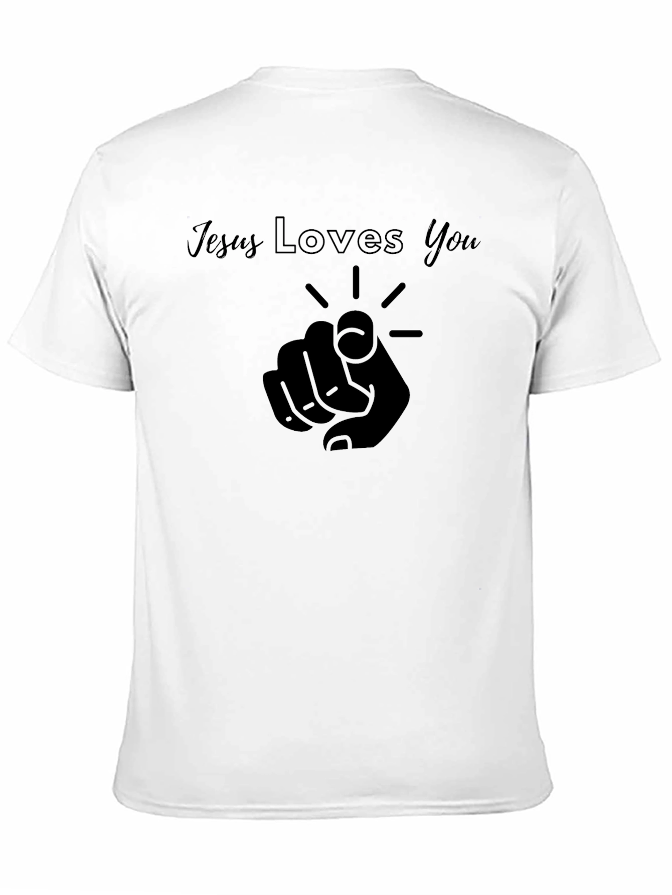 Jesus Loves You Black T-Shirt