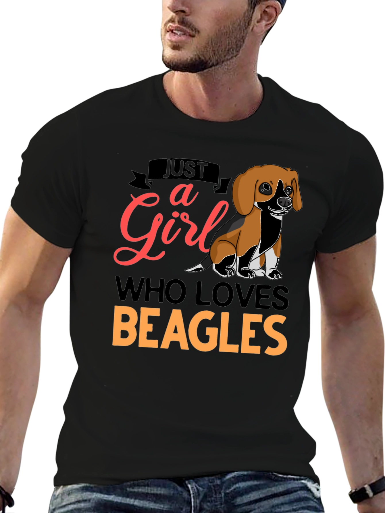 Just a Girl Who Loves Beagles T-Shirt
