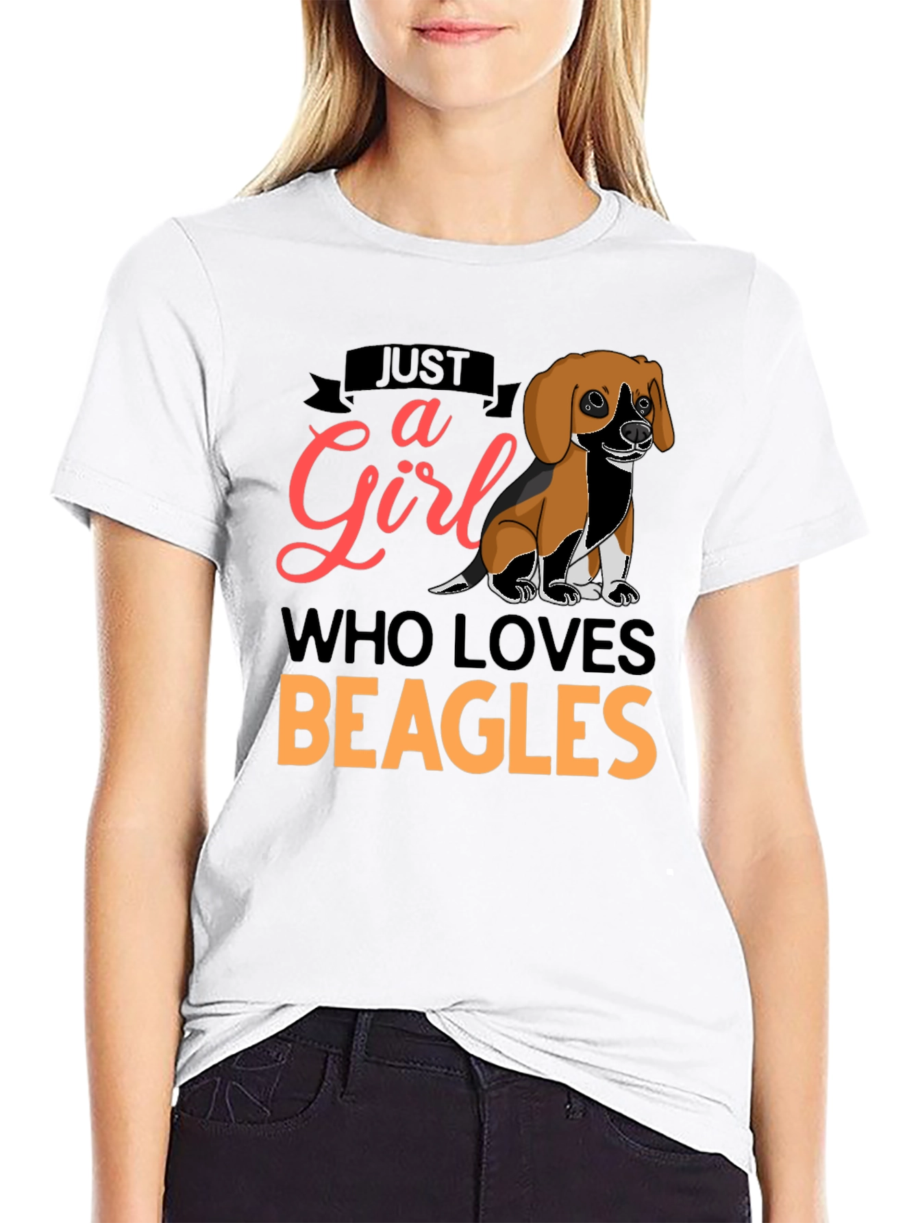 Just a Girl Who Loves Beagles T-Shirt