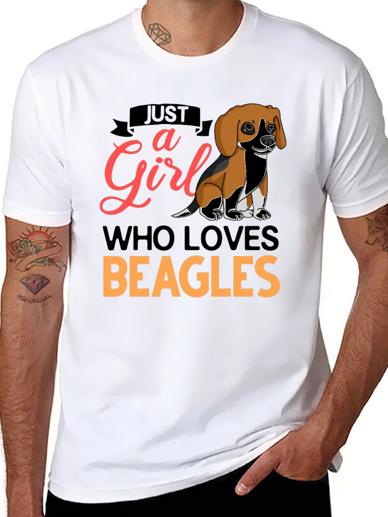 Just a Girl Who Loves Beagles T-Shirt