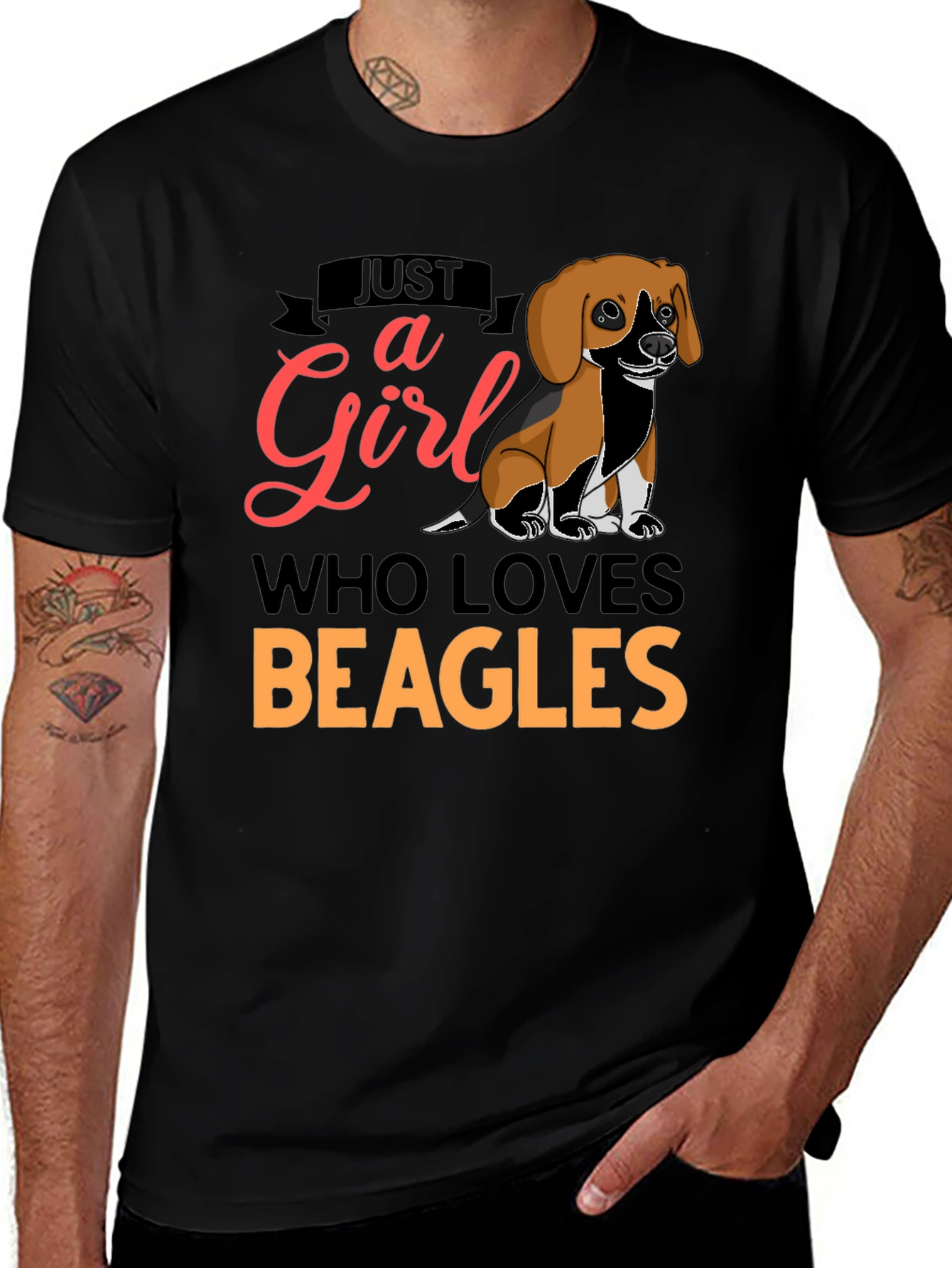 Just a Girl Who Loves Beagles T-Shirt