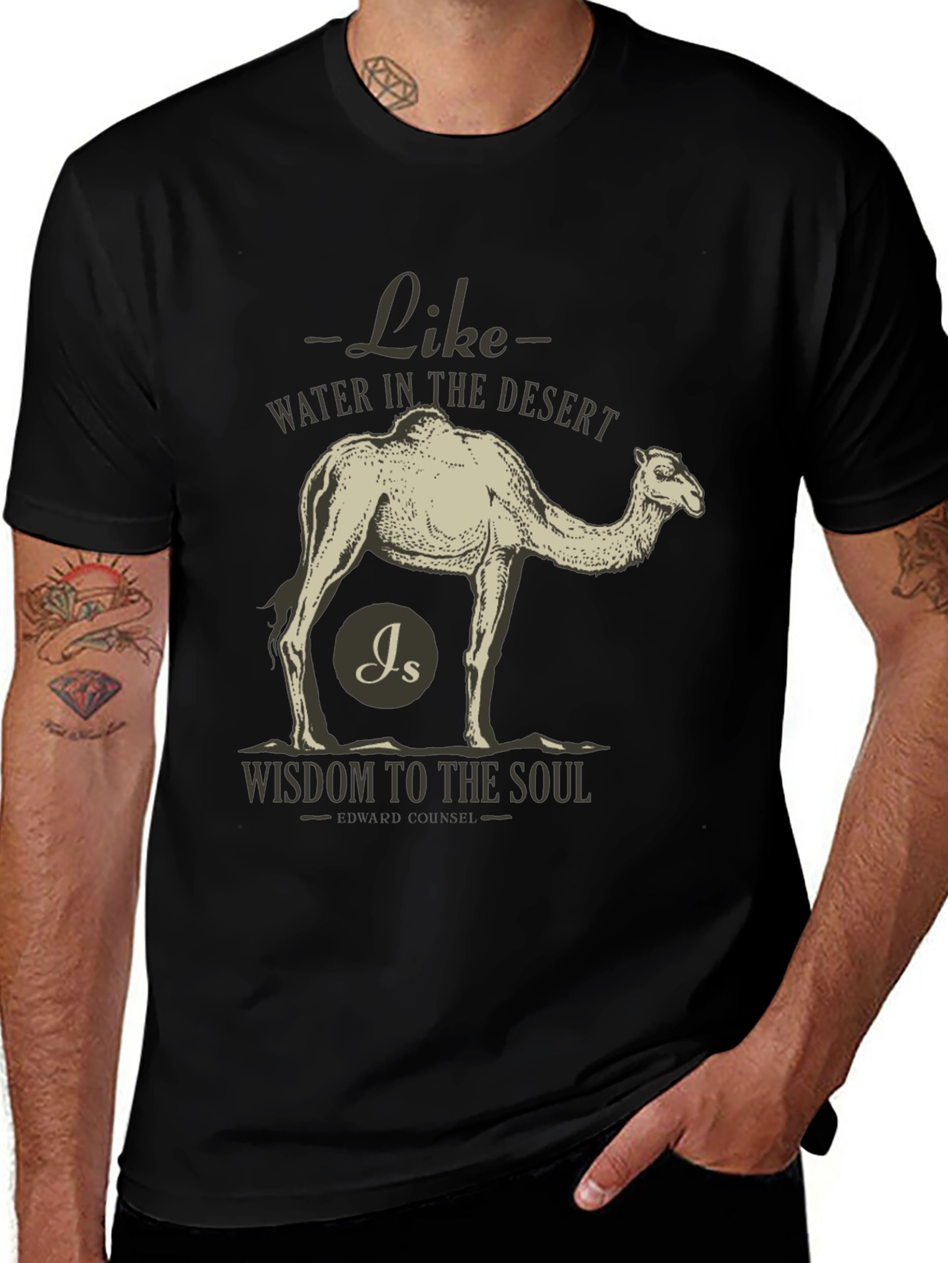 Wisdom Desert Camel Graphic Tee