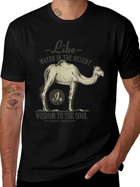 Wisdom Desert Camel Graphic Tee
