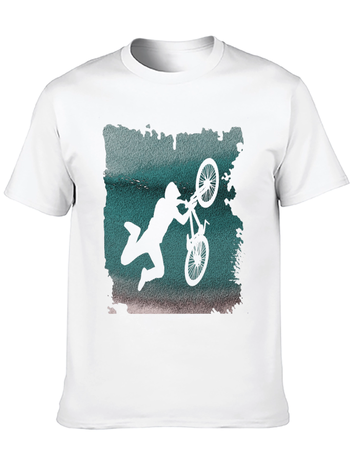 BMX Silhouette Graphic Tee - Black Cotton Blend