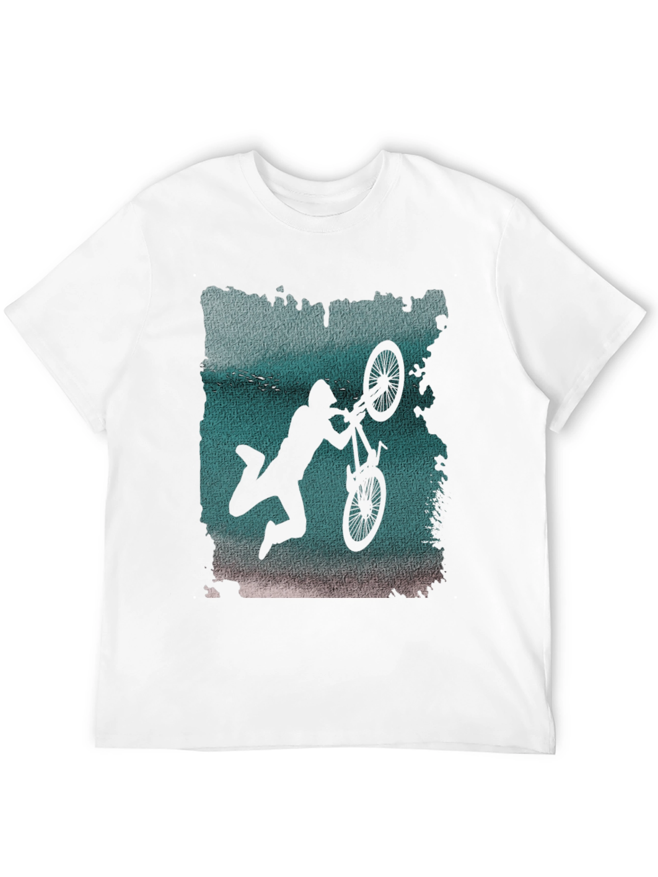 BMX Silhouette Graphic Tee - Black Cotton Blend