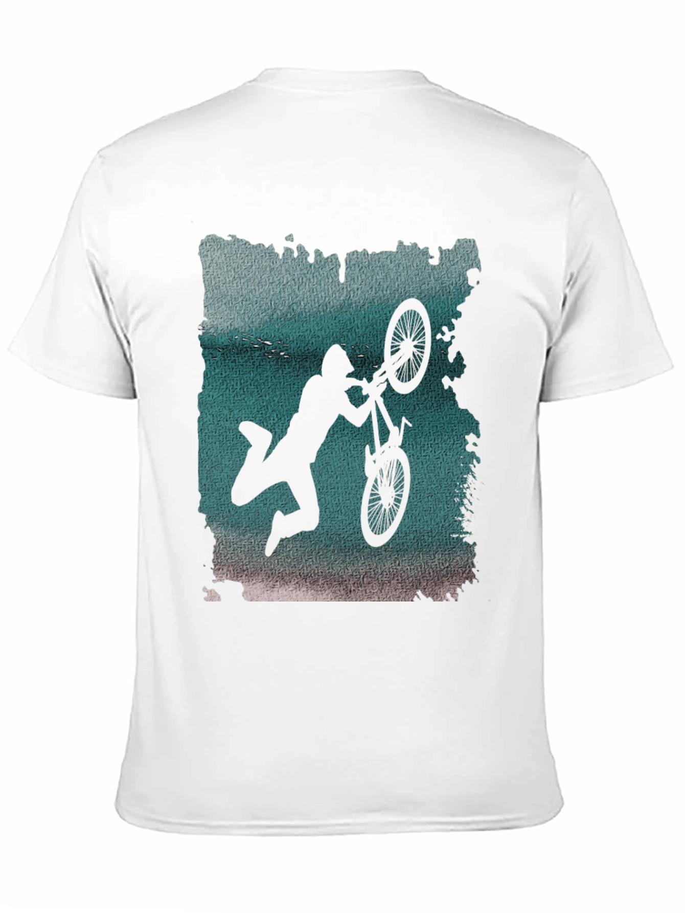 BMX Silhouette Graphic Tee - Black Cotton Blend