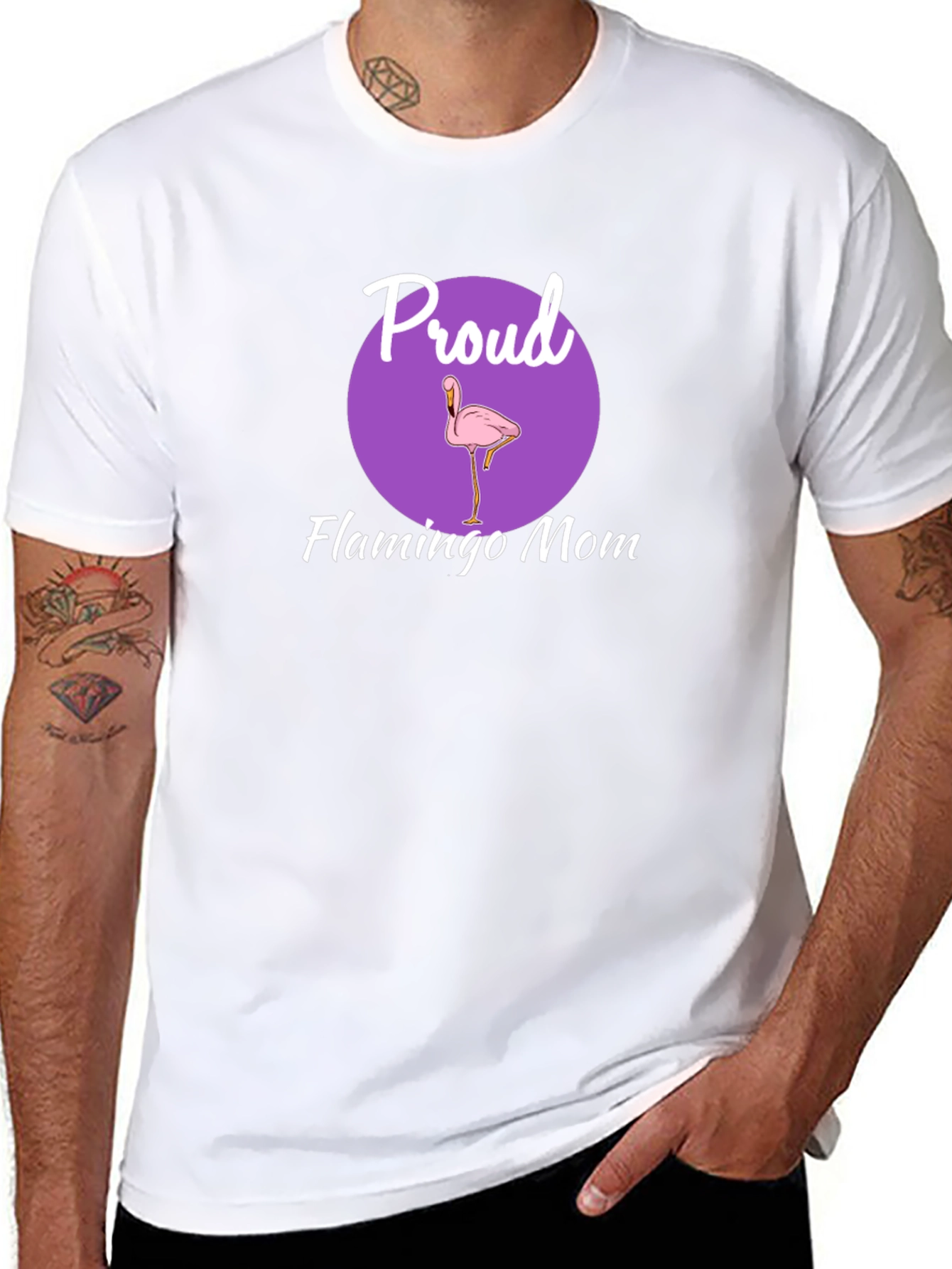 Proud Flamingo Mom Graphic Tee