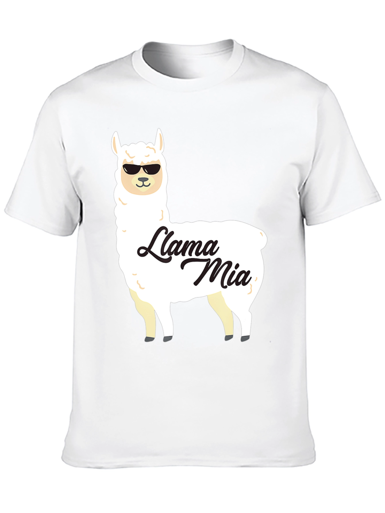 Llama Mia Graphic T-Shirt - Funny Animal Tee