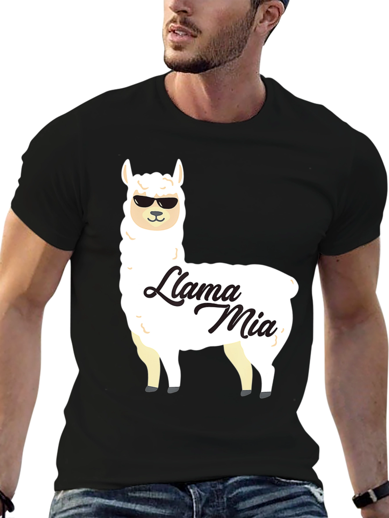 Llama Mia Graphic T-Shirt - Funny Animal Tee
