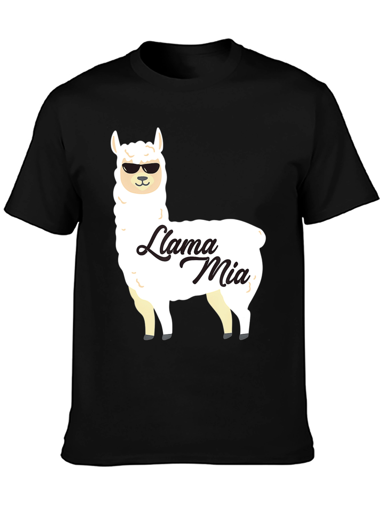 Llama Mia Graphic T-Shirt - Funny Animal Tee