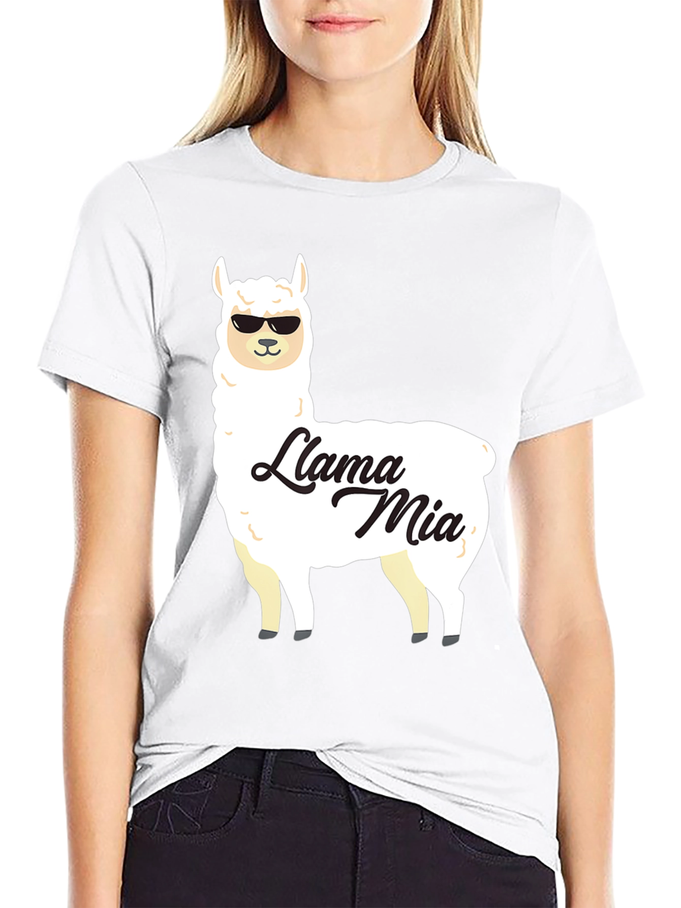 Llama Mia Graphic T-Shirt - Funny Animal Tee