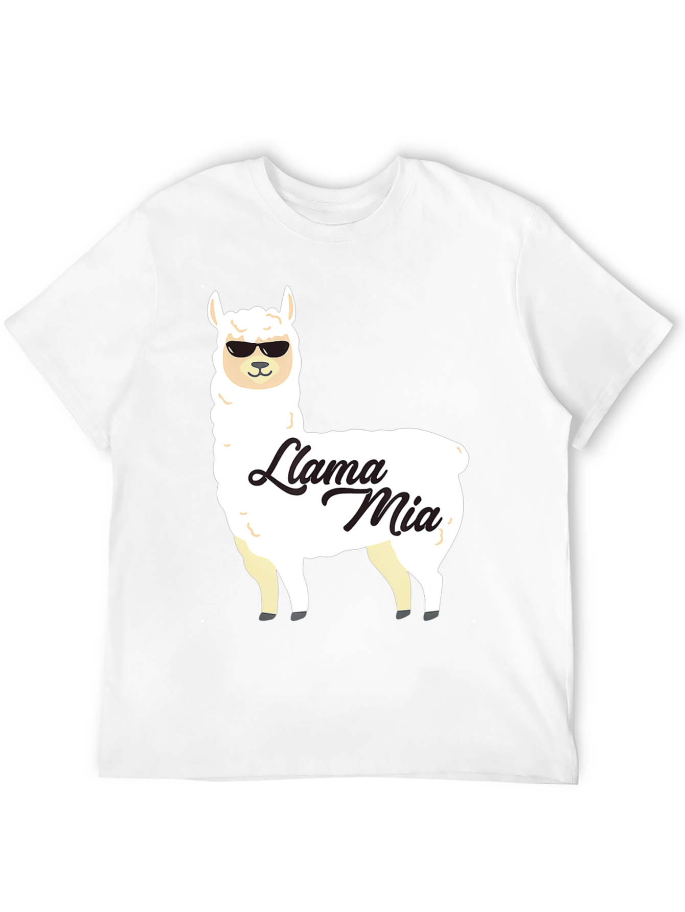 Llama Mia Graphic T-Shirt - Funny Animal Tee
