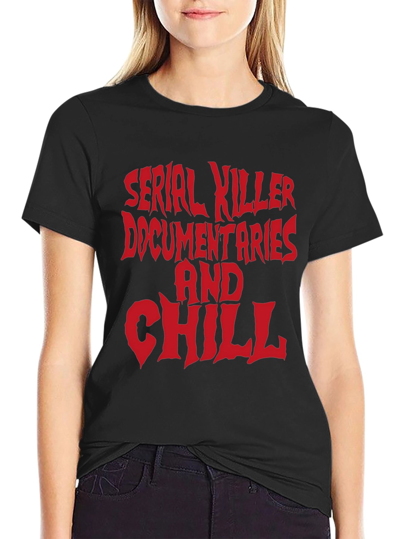 Serial Killer Documentaries and Chill Graphic T-Shirt
