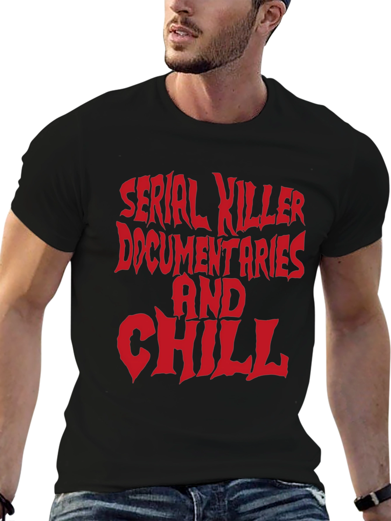Serial Killer Documentaries and Chill Graphic T-Shirt