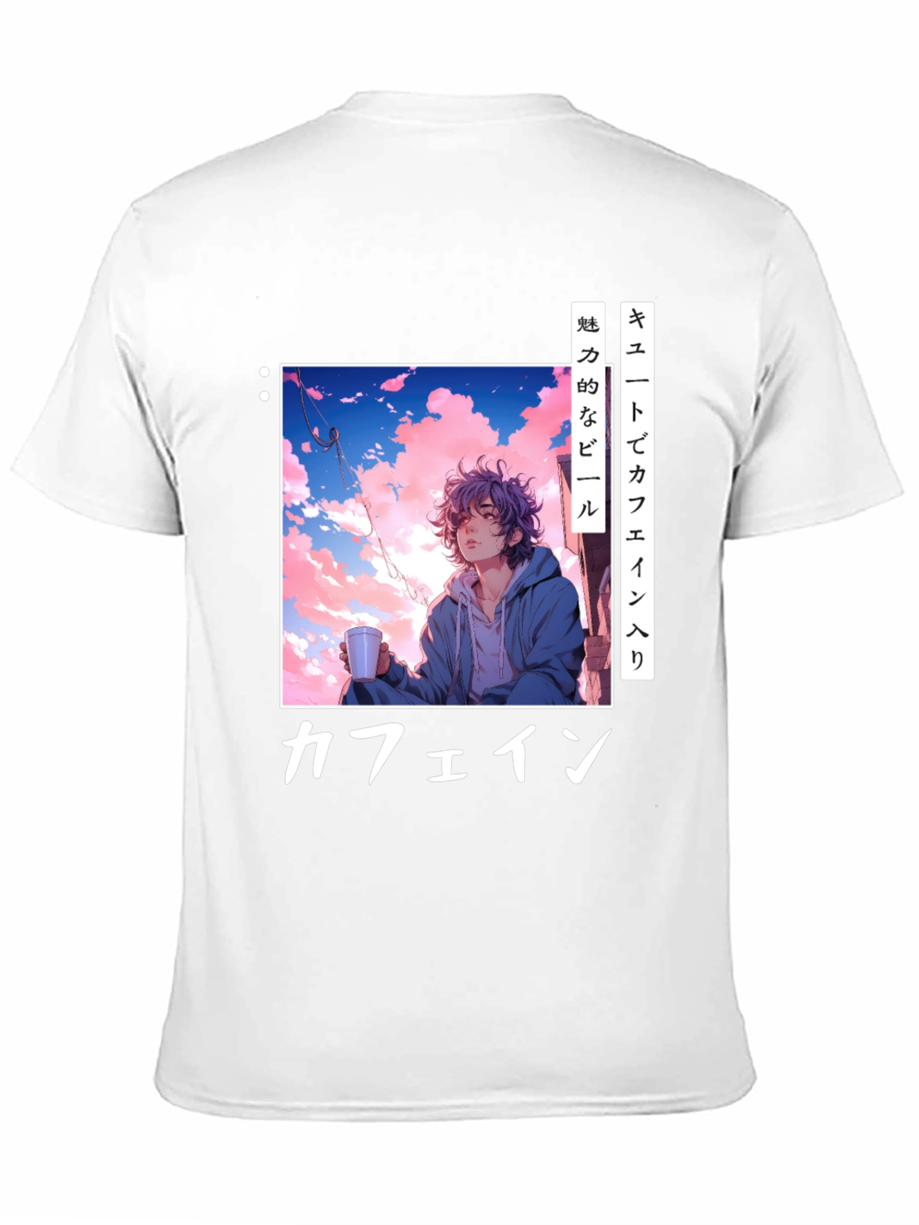 Anime Caffeine T-Shirt - Trendy Graphic Tee