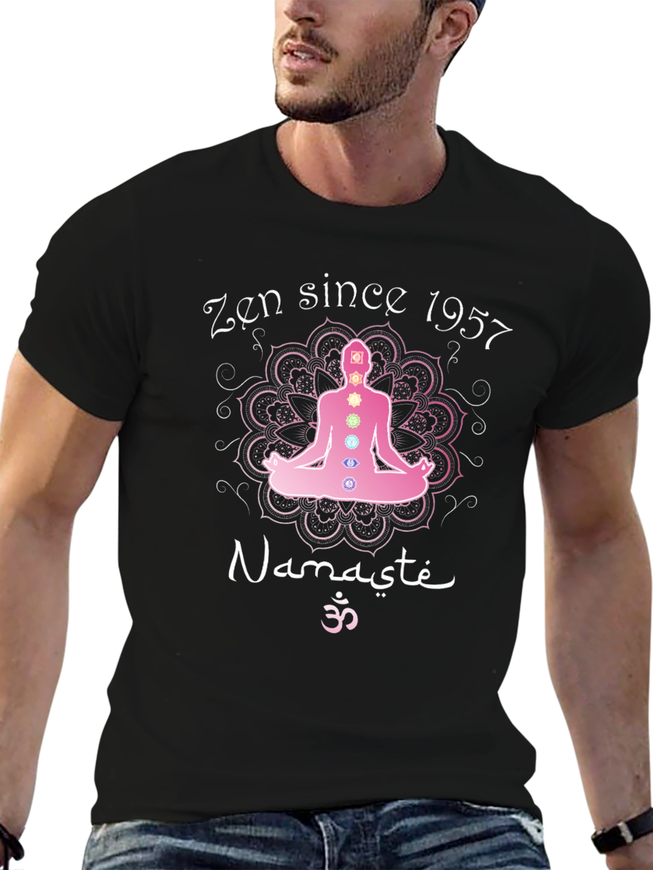 Zen Since 1957 Namaste Yoga Graphic T-Shirt