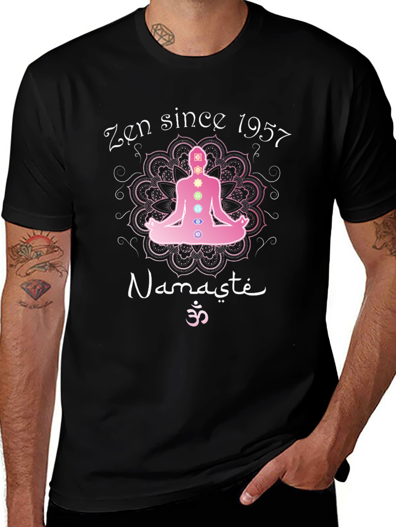 Zen Since 1957 Namaste Yoga Graphic T-Shirt