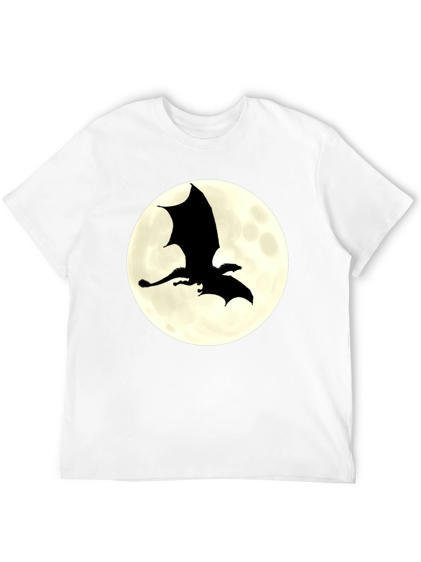 Dragon Silhouette Moon Graphic Tee