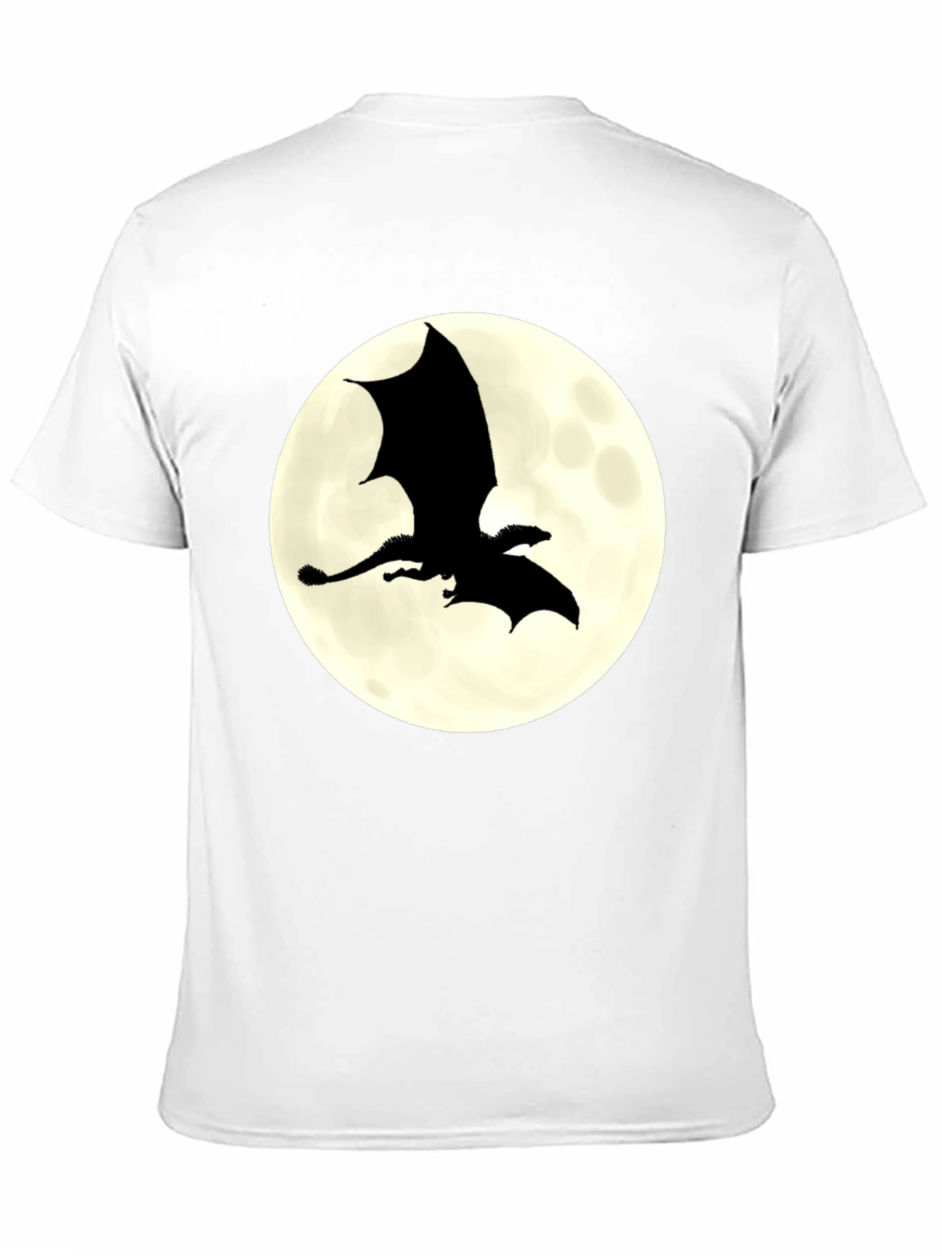 Dragon Silhouette Moon Graphic Tee