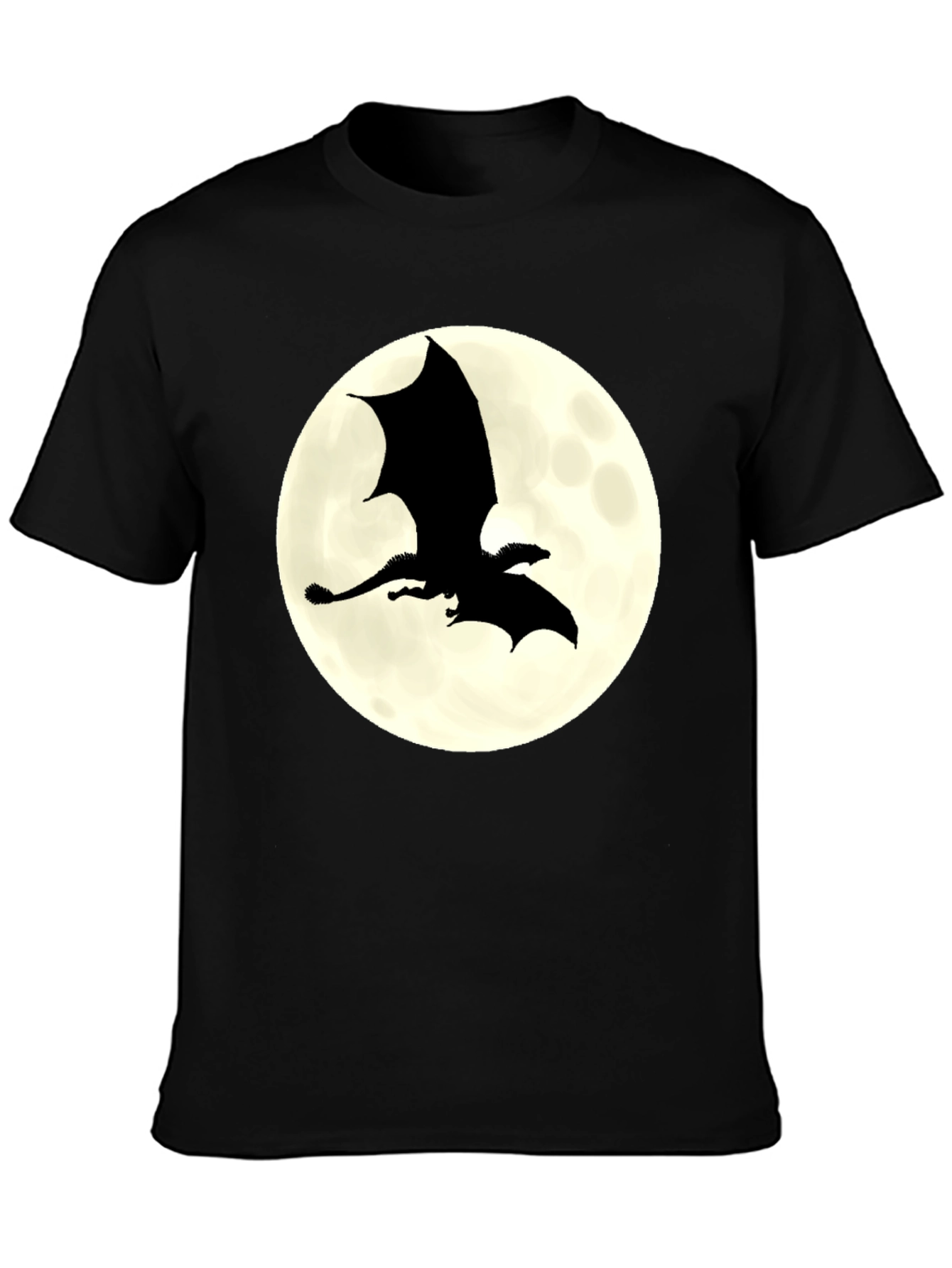 Dragon Silhouette Moon Graphic Tee