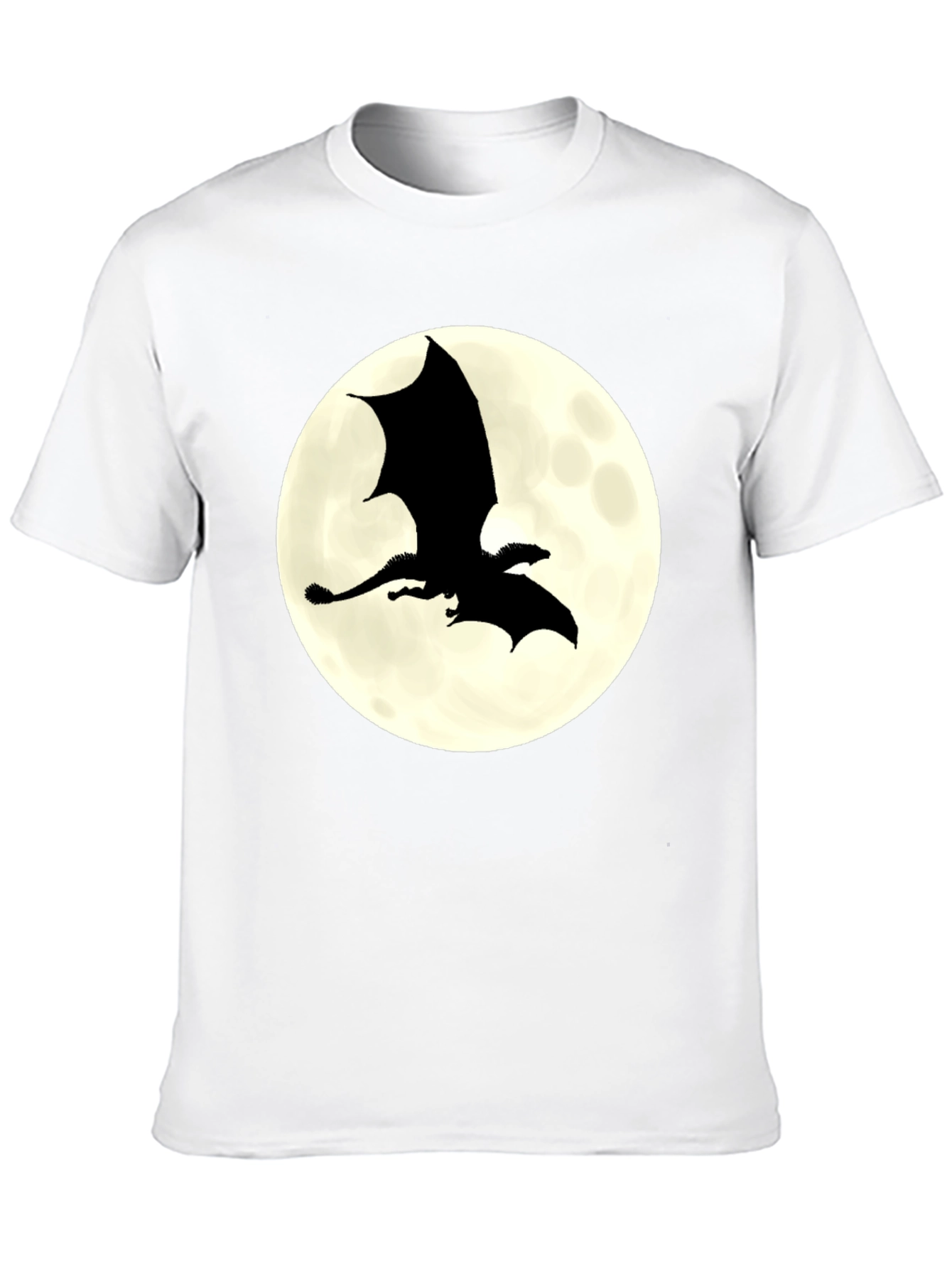 Dragon Silhouette Moon Graphic Tee
