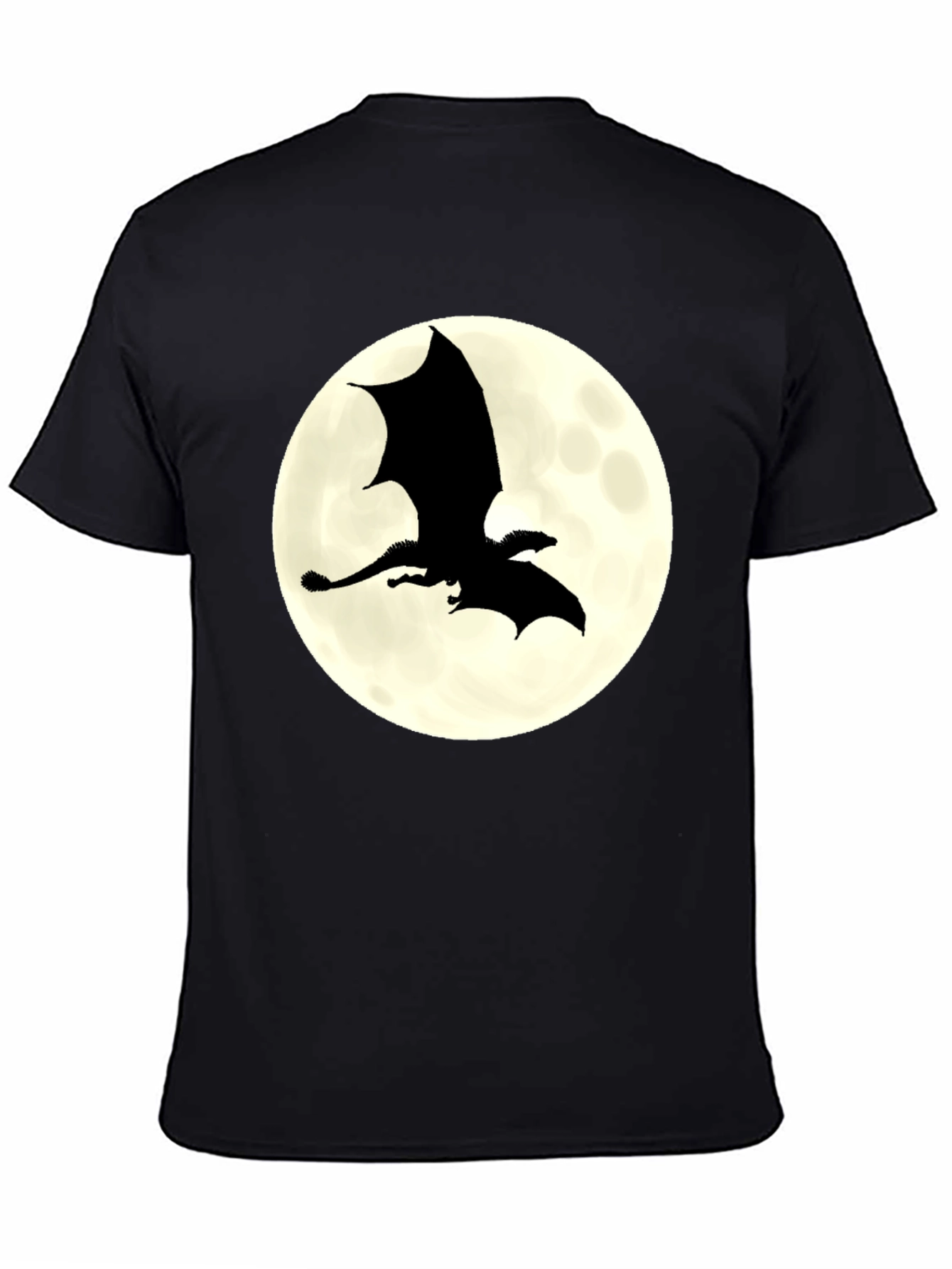 Dragon Silhouette Moon Graphic Tee