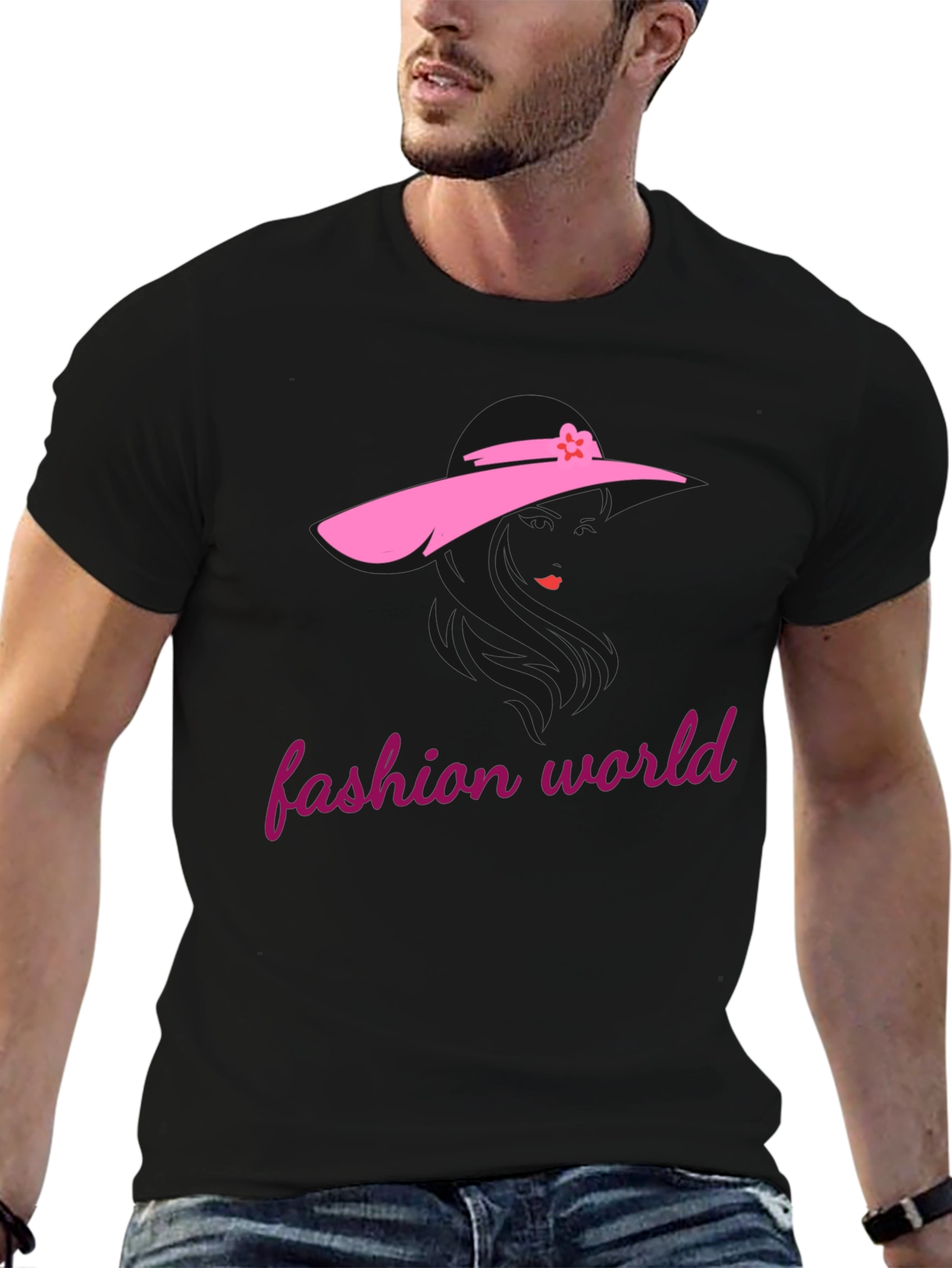 Fashion World T-Shirt - Chic Graphic Tee