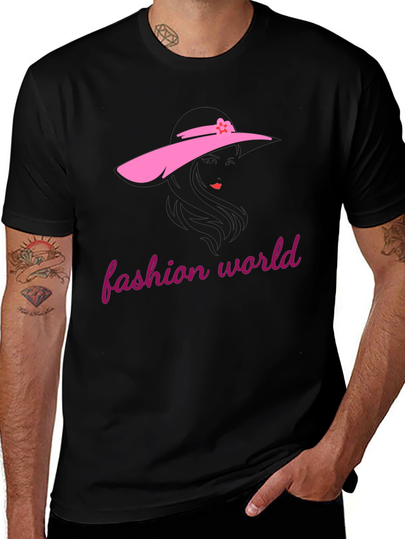 Fashion World T-Shirt - Chic Graphic Tee