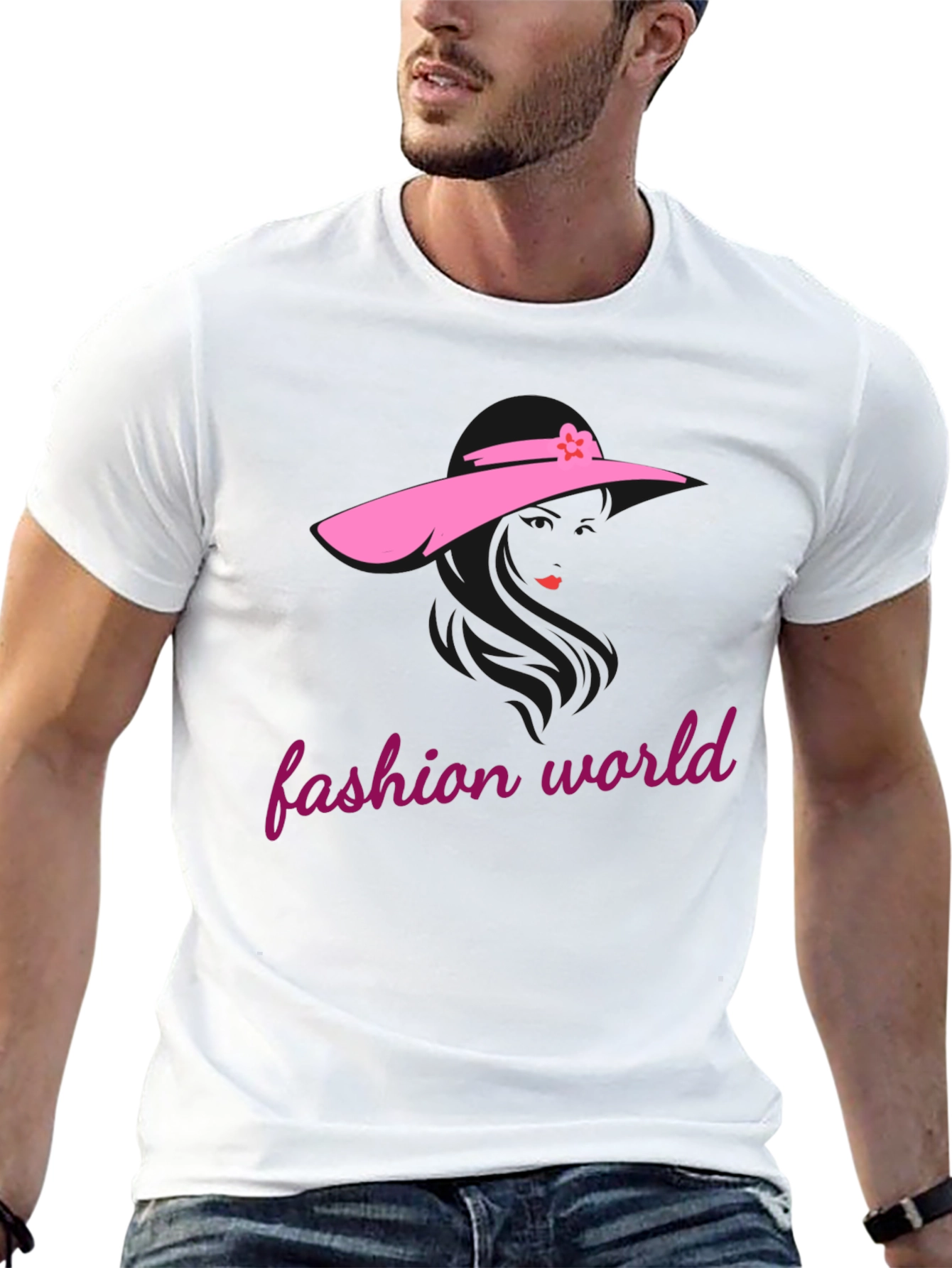 Fashion World T-Shirt - Chic Graphic Tee