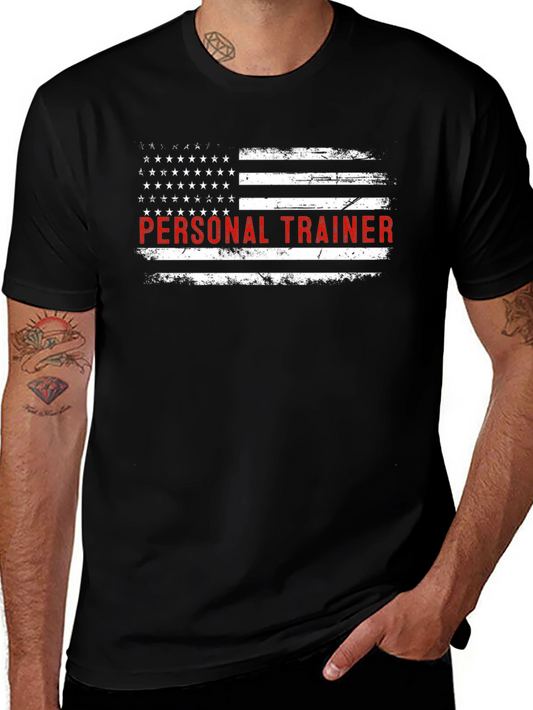 Patriotic Personal Trainer Graphic T-Shirt
