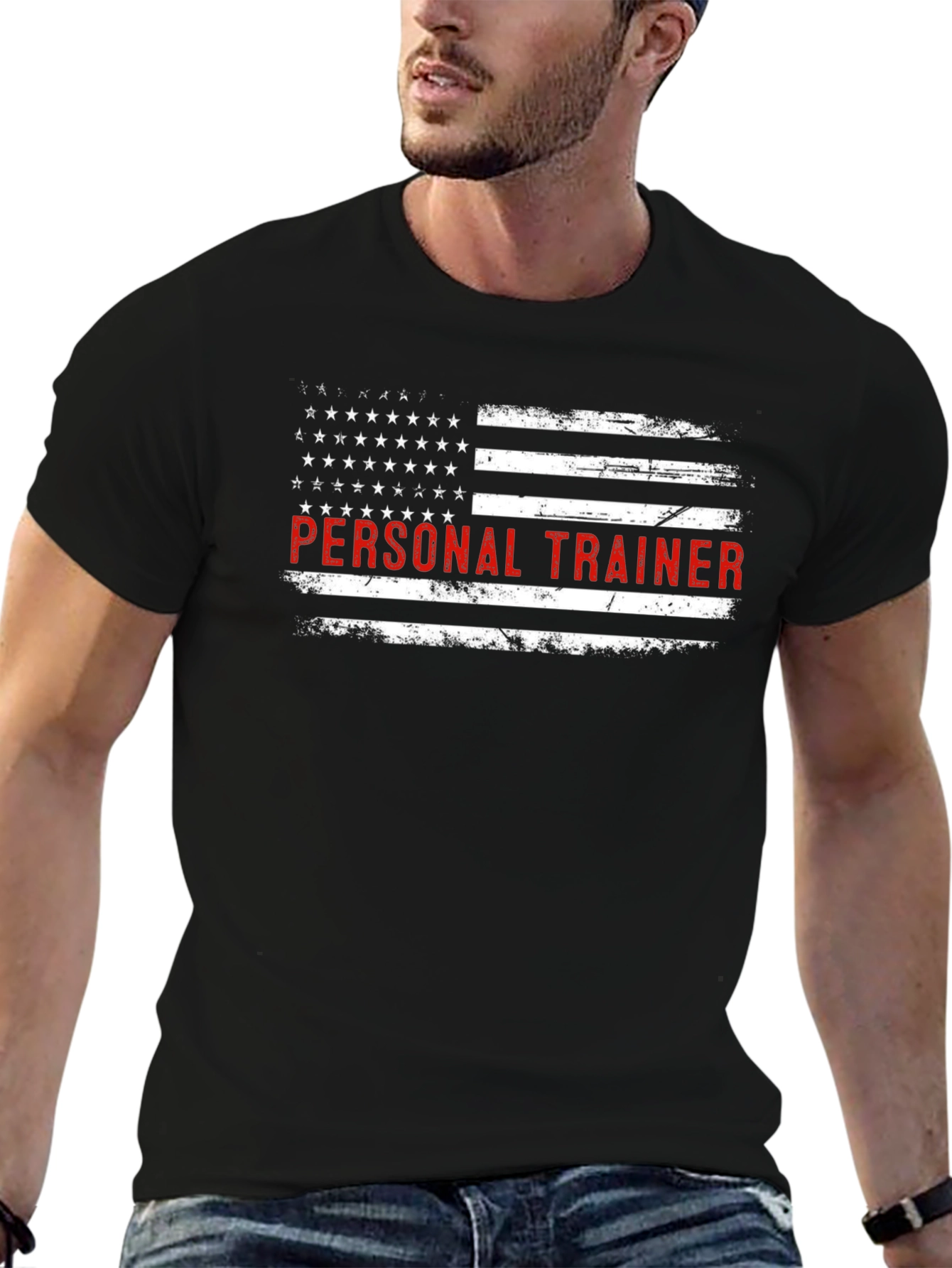 Patriotic Personal Trainer Graphic T-Shirt
