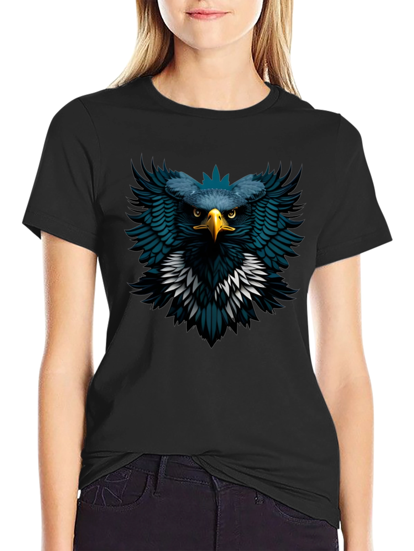 Eagle Graphic Black T-Shirt