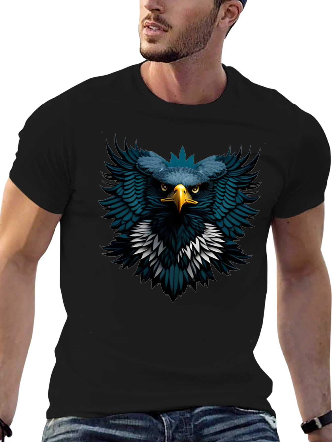 Eagle Graphic Black T-Shirt