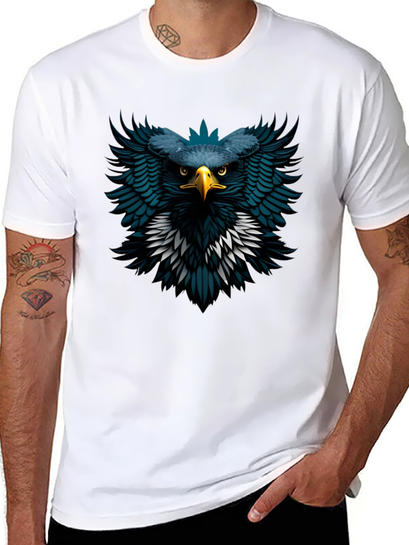 Eagle Graphic Black T-Shirt