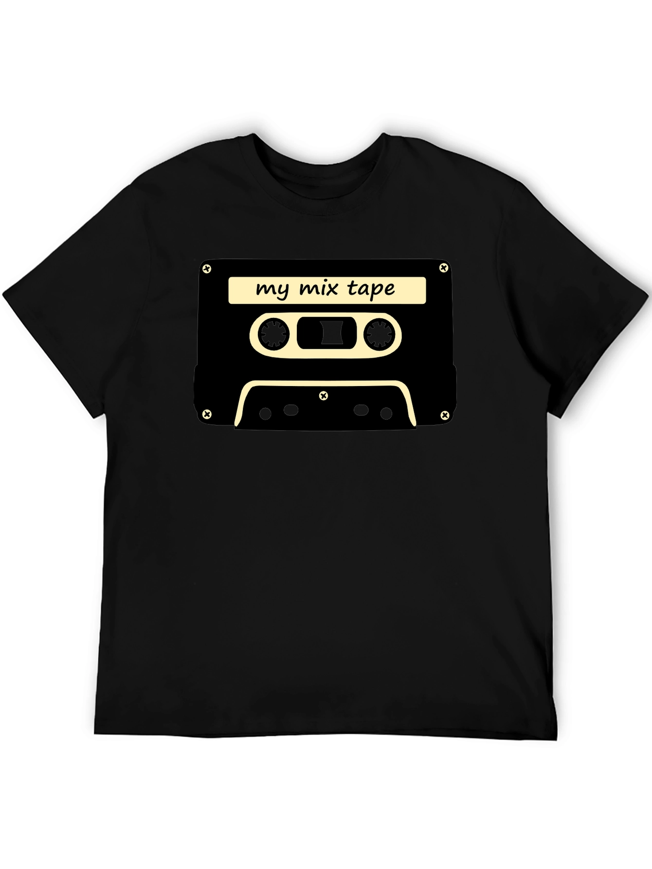 Retro Mixtape T-Shirt - Black Cassette Tee